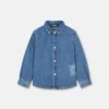 90s Vintage Logo Denim Kids Shirt 90s Vintage Logo Denim Kids Shirt