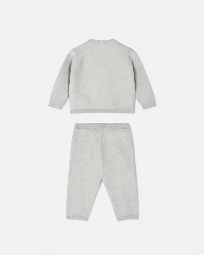 Baby Cotton-Cashmere Knit Sweater Set Baby Cotton-Cashmere Knit Sweater Set