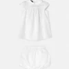Baby Devoré Cotton-Poplin Dress Set Baby Devoré Cotton-Poplin Dress Set