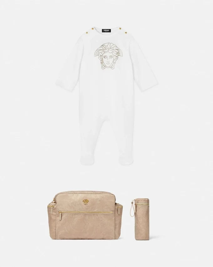 Baby Embellished Cotton-Jersey Sleepsuit Baby Embellished Cotton-Jersey Sleepsuit