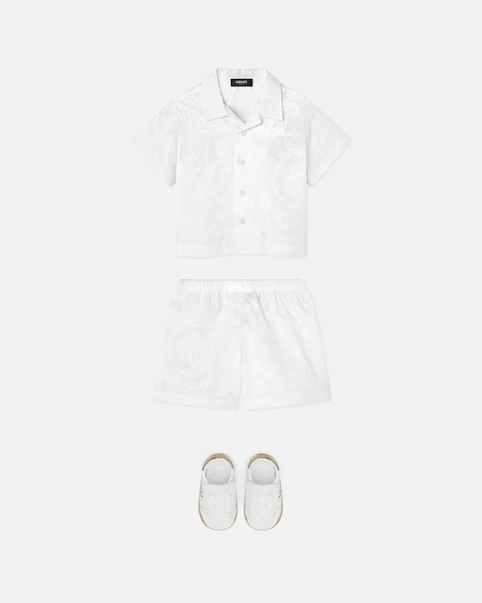 Baby Jacquard Cotton-Poplin Shirt Set Baby Jacquard Cotton-Poplin Shirt Set