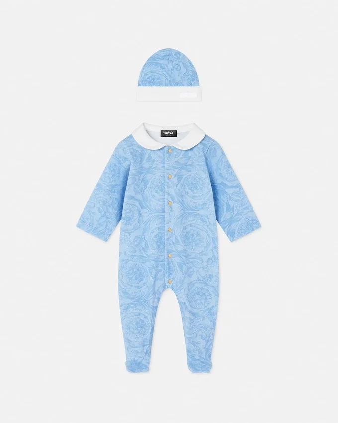 Baby Printed Cotton-Jersey Sleepsuit Baby Printed Cotton-Jersey Sleepsuit