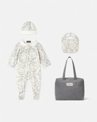 Baby Printed Cotton-Jersey Sleepsuit