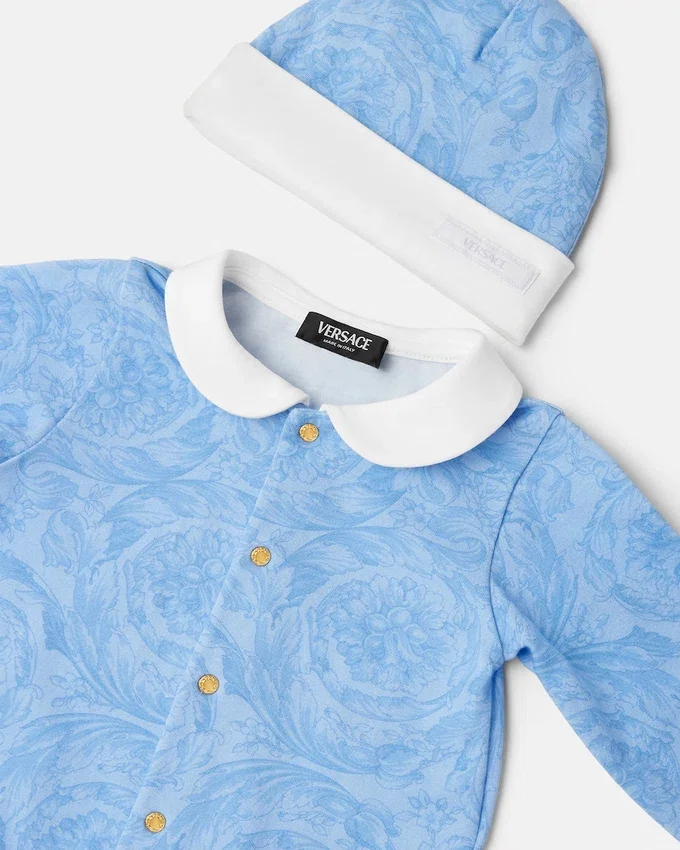 Baby Printed Cotton-Jersey Sleepsuit Baby Printed Cotton-Jersey Sleepsuit