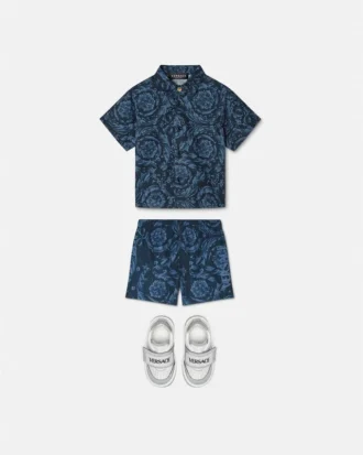 Baby Printed Cotton-Poplin Shirt