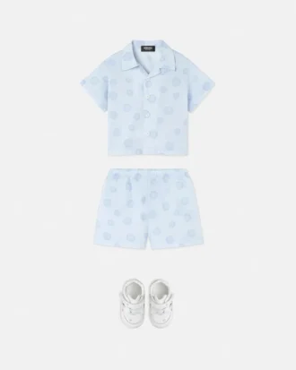 Baby Printed Cotton-Poplin Shirt Set