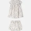 Baby Printed Silk Twill Dress Set Baby Printed Silk Twill Dress Set