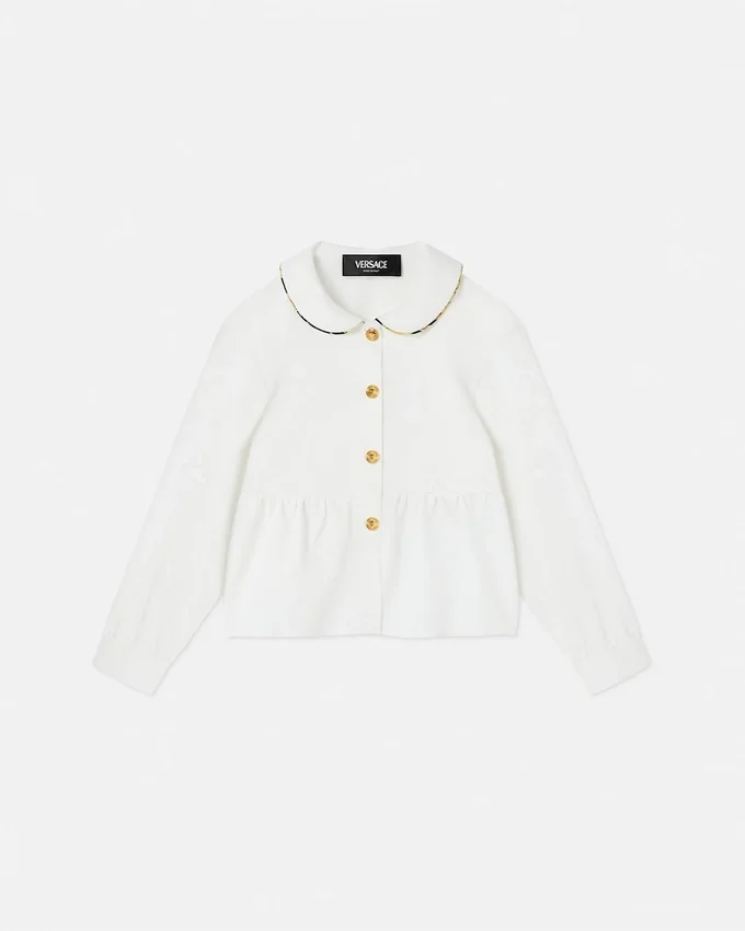 Barocco Foulard Flared Kids Shirt Barocco Foulard Flared Kids Shirt