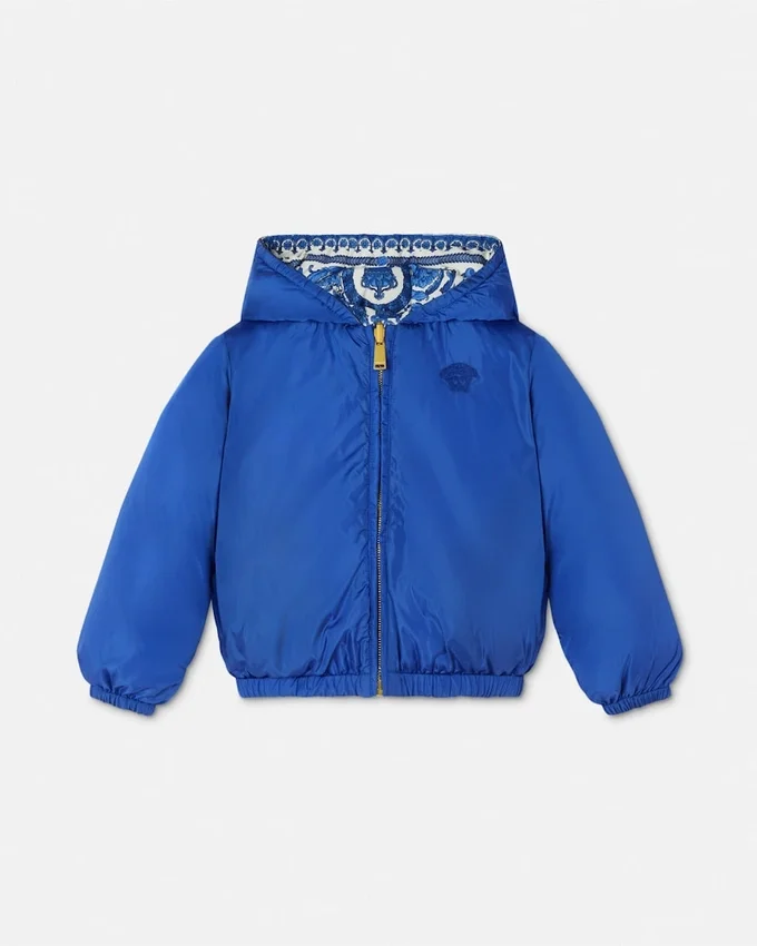 Barocco Foulard Reversible Kids Puffer Jacket Barocco Foulard Reversible Kids Puffer Jacket