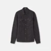 Barocco Jacquard Chambray Denim Shirt