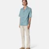 Barocco Jacquard Chambray Denim Shirt