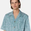 Barocco Jacquard Chambray Denim Shirt