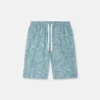 Barocco Jacquard Chambray Denim Shorts