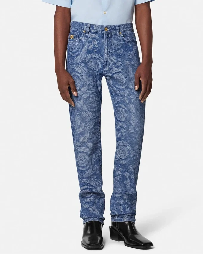 Barocco Jacquard Regular-Fit Jeans Barocco Jacquard Regular-Fit Jeans