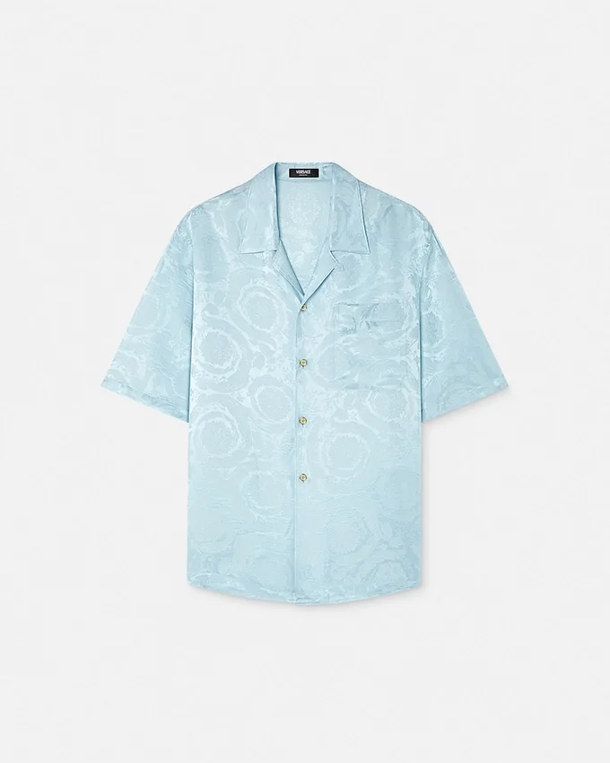 Barocco Jacquard Silk-Blend Shirt Barocco Jacquard Silk-Blend Shirt