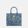 Barocco La Medusa Denim Small Tote Bag Barocco La Medusa Denim Small Tote Bag