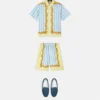 Barocco Pinstripe Silk Kids Shorts Barocco Pinstripe Silk Kids Shorts
