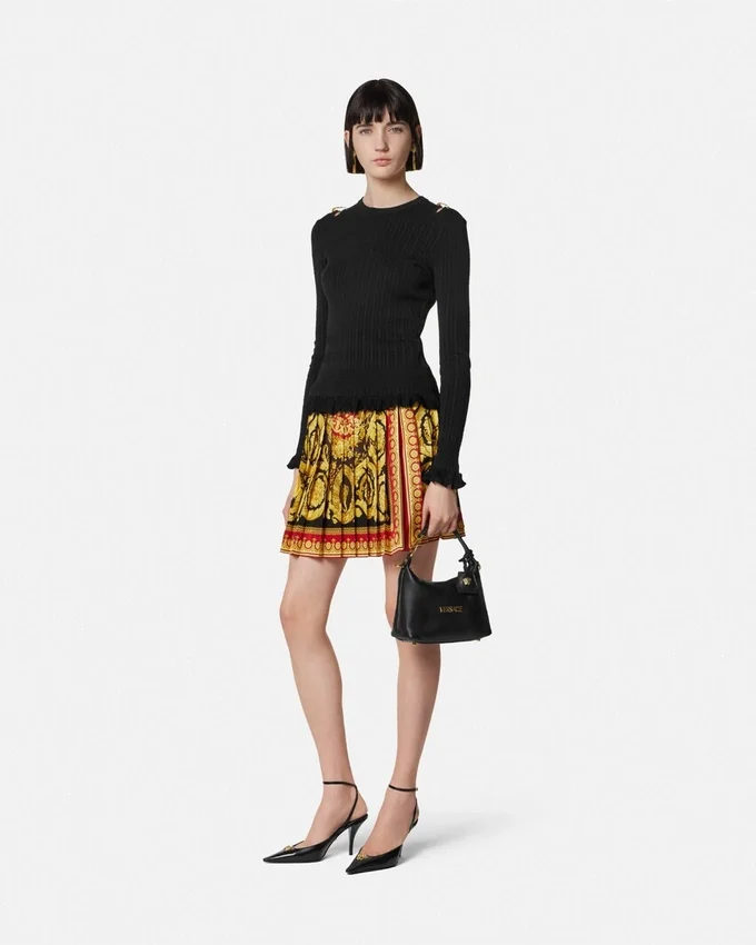 Barocco Pleated Mini Skirt Barocco Pleated Mini Skirt