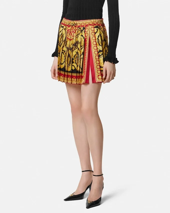 Barocco Pleated Mini Skirt Barocco Pleated Mini Skirt