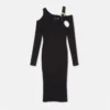 Baroque Buckle Cutout Midi Dress Baroque Buckle Cutout Midi Dress