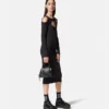Baroque Buckle Cutout Midi Dress Baroque Buckle Cutout Midi Dress
