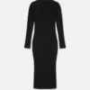 Baroque Buckle Cutout Midi Dress Baroque Buckle Cutout Midi Dress