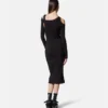 Baroque Buckle Cutout Midi Dress Baroque Buckle Cutout Midi Dress