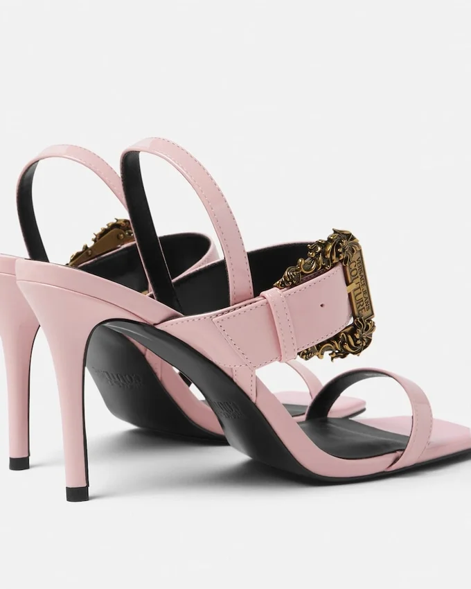 Baroque Buckle Patent Emily Sandals Baroque Buckle Patent Emily Sandals