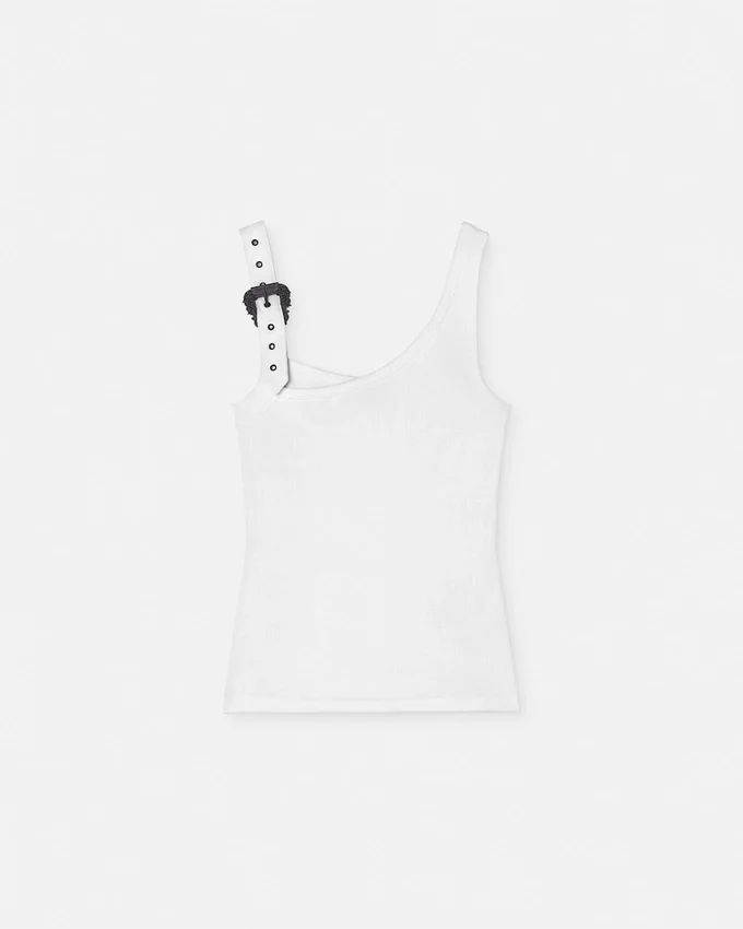 Baroque Buckle Ribbed Tank Top Baroque Buckle Ribbed Tank Top