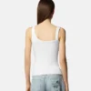Baroque Buckle Ribbed Tank Top Baroque Buckle Ribbed Tank Top