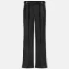Baroque Buckle Wide-Leg Pants