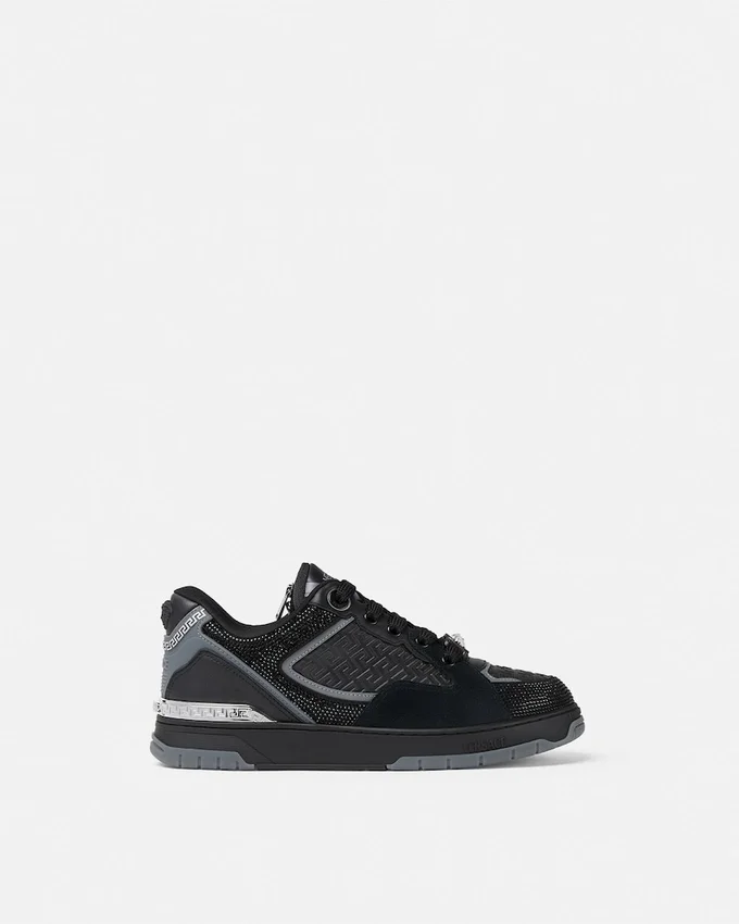 Biggie Basket Embellished Leather Sneakers Biggie Basket Embellished Leather Sneakers