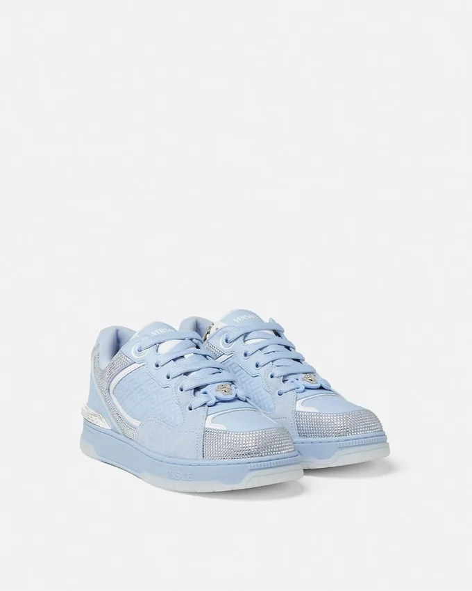 Biggie Basket Embellished Leather Sneakers Biggie Basket Embellished Leather Sneakers