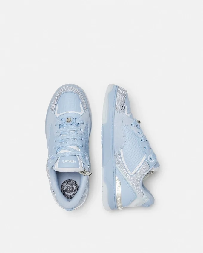 Biggie Basket Embellished Leather Sneakers Biggie Basket Embellished Leather Sneakers