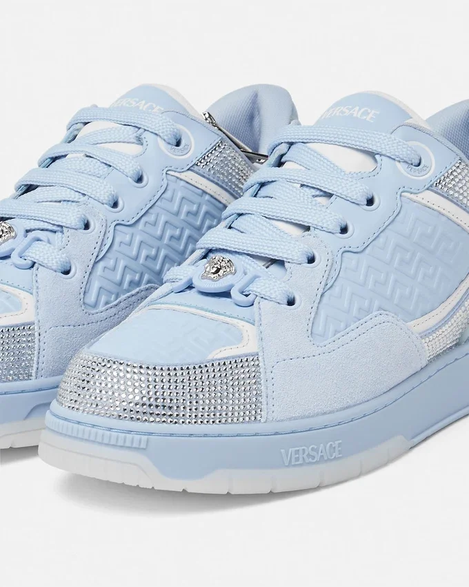Biggie Basket Embellished Leather Sneakers Biggie Basket Embellished Leather Sneakers