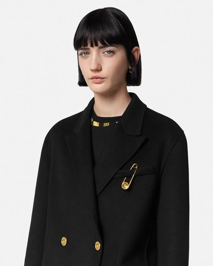 Cashmere-Blend Double-Breasted Peacoat Cashmere-Blend Double-Breasted Peacoat