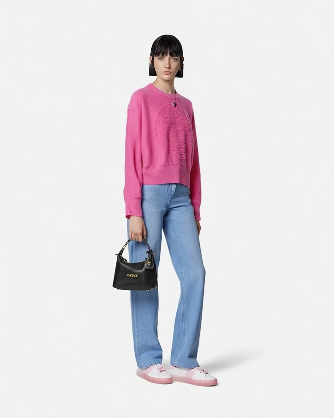 Cashmere-Blend Medusa Knit Sweater Cashmere-Blend Medusa Knit Sweater