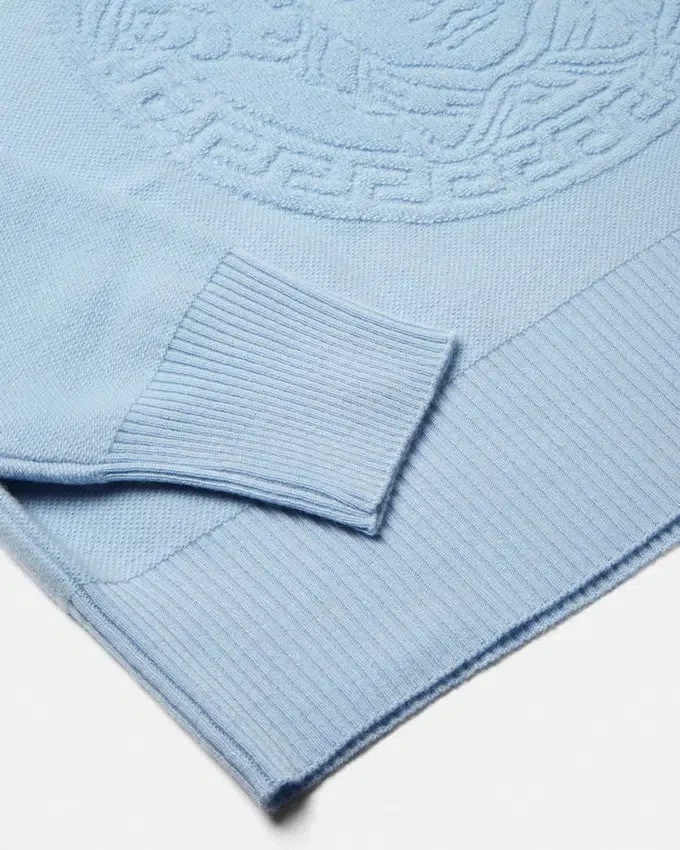Cashmere-Blend Medusa Knit Sweater Cashmere-Blend Medusa Knit Sweater