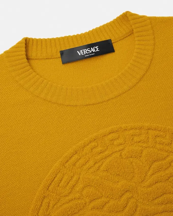 Cashmere-Blend Medusa Knit Sweater Cashmere-Blend Medusa Knit Sweater