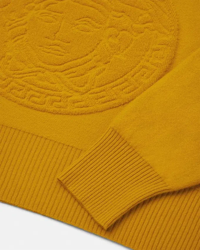 Cashmere-Blend Medusa Knit Sweater Cashmere-Blend Medusa Knit Sweater