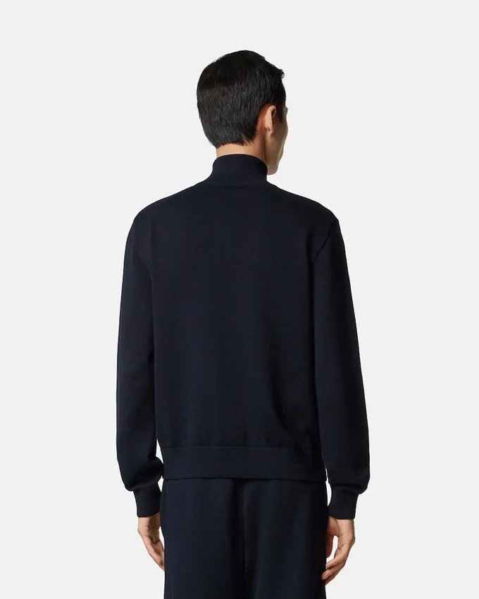 Cashmere-Cotton Knit Zip Sweater Cashmere-Cotton Knit Zip Sweater
