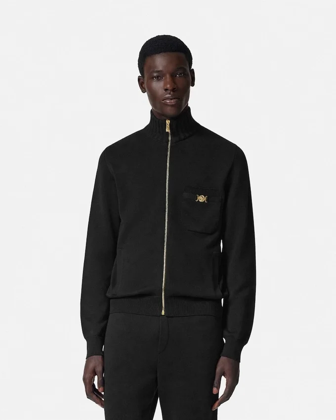 Cashmere-Cotton Knit Zip Sweater Cashmere-Cotton Knit Zip Sweater