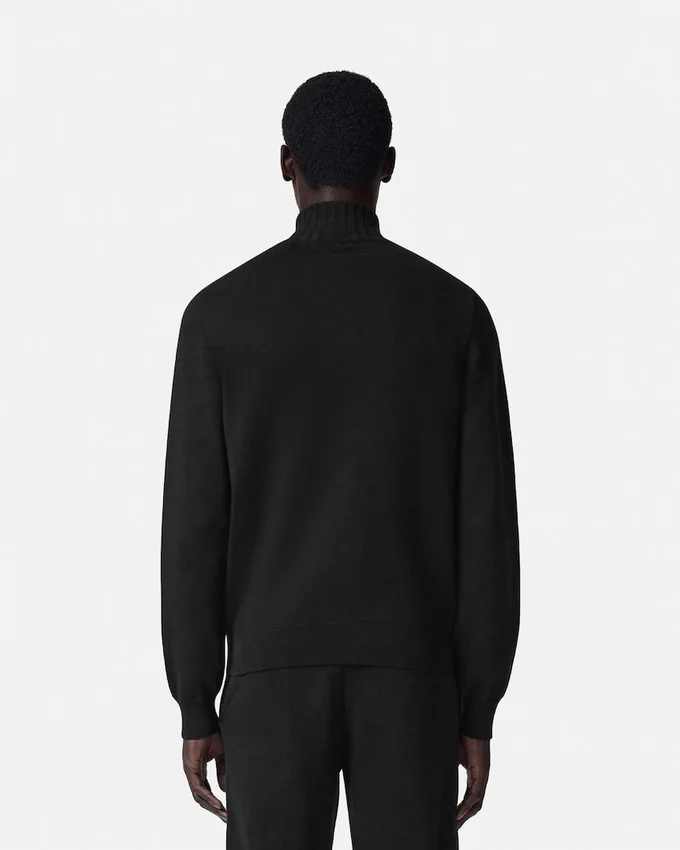 Cashmere-Cotton Knit Zip Sweater Cashmere-Cotton Knit Zip Sweater