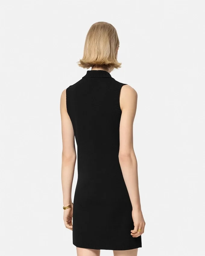 Cashmere-Wool Knit Shift Mini Dress Cashmere-Wool Knit Shift Mini Dress