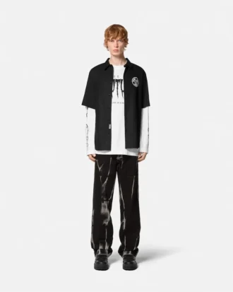 Chain V-Emblem Regular-Fit Shirt