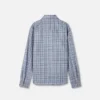 Checked Wool Flannel Zip Overshirt Checked Wool Flannel Zip Overshirt