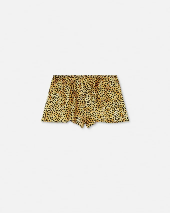 Cheetah Allover Silk Pyjama Shorts Cheetah Allover Silk Pyjama Shorts