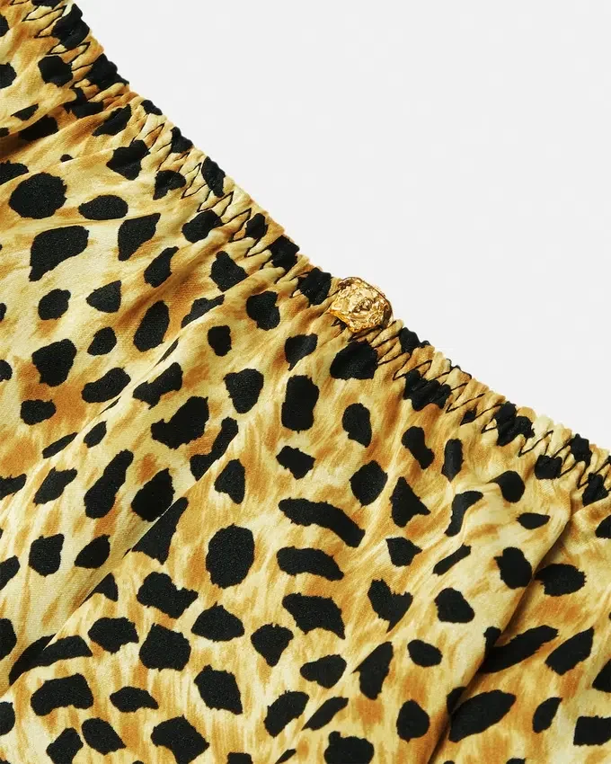 Cheetah Allover Silk Pyjama Shorts Cheetah Allover Silk Pyjama Shorts