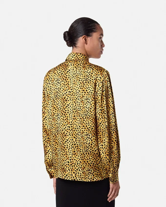 Cheetah Allover Silk Shirt Cheetah Allover Silk Shirt