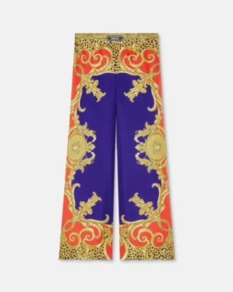 Cheetah Barocco Silk Pants